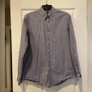 Ralph Lauren Navy and White Checkered Shirt
